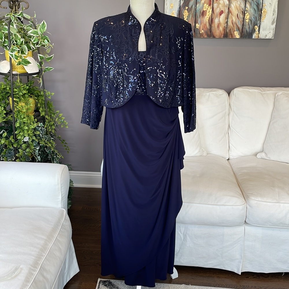 Alex Evenings formal two-piece dress, 14